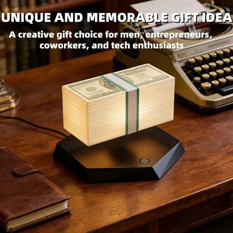 CashFloat™ Money Lamp 💸✨ — Levitating Luxury for Your Desk