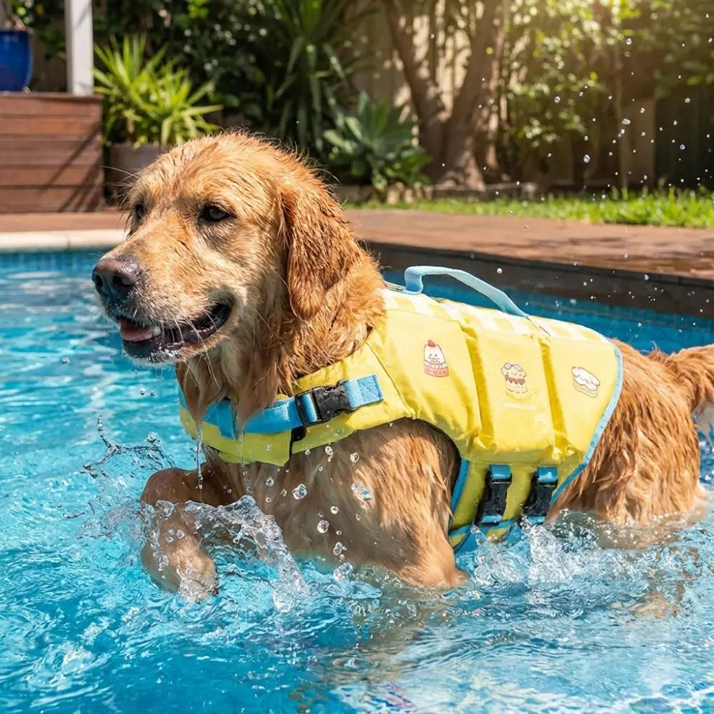 PawFloat™ Pet Safety Vest 🌊🐾 – Head Support & Rescue Ready