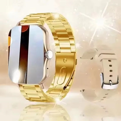 Smart Watch with Full Touch Screen, Call & Message Reminder, Music Control – Compatible with iPhone & Android