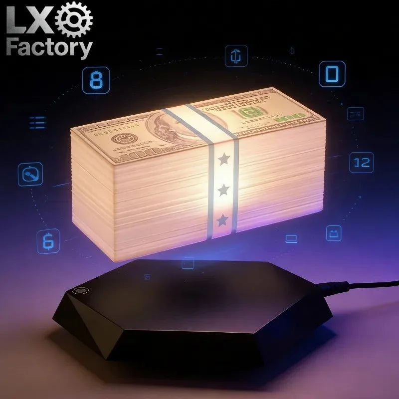 CashFloat™ Money Lamp 💸✨ — Levitating Luxury for Your Desk