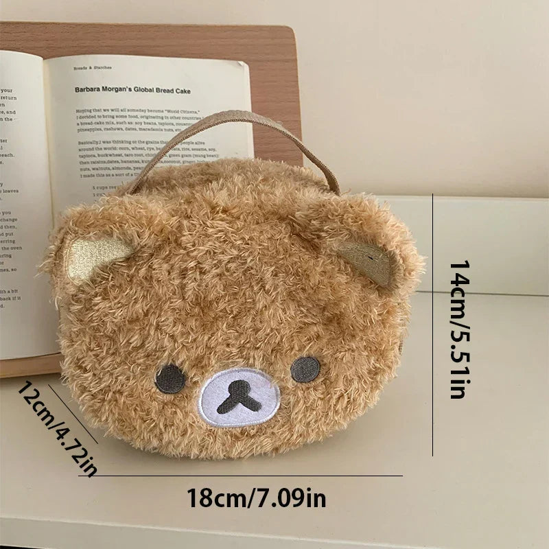 Lazy Bear Plush Cosmetic Pouch