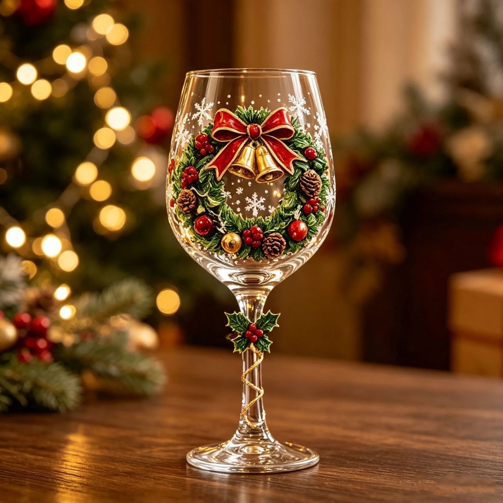 WineWonder™ Gift Set 🍷🎄 — Elegant 3D Christmas Charm