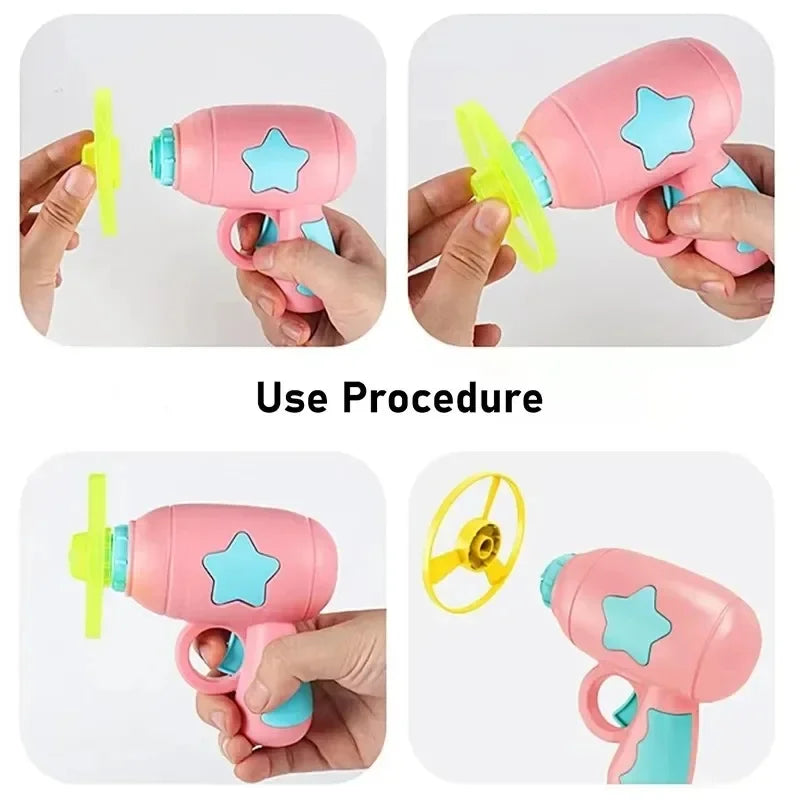 Interactive Cat Toy Flying Disc Launcher – Indoor Hunt & Play Gun