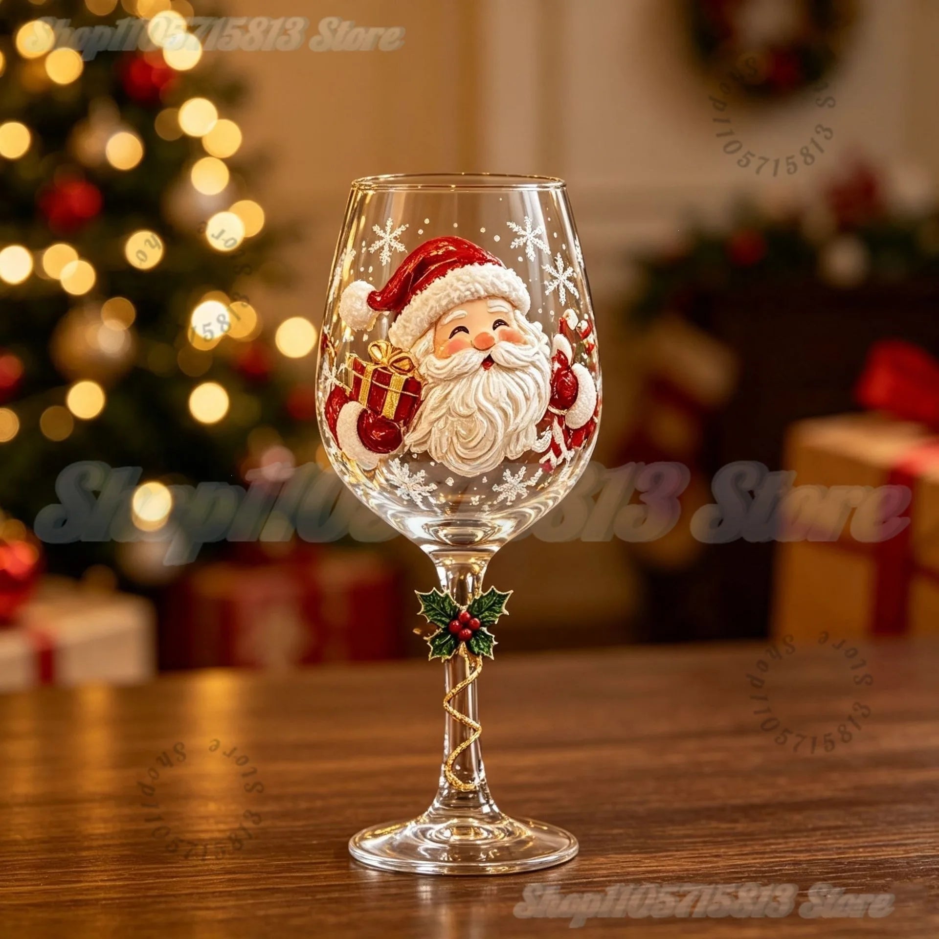 WineWonder™ Gift Set 🍷🎄 — Elegant 3D Christmas Charm