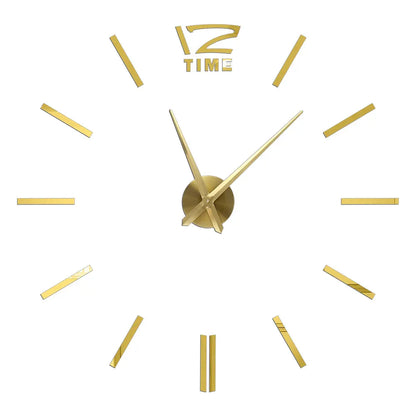 Creative Frameless DIY Wall Clock Wall Decal Home Silent Clock Living Room Office Wall Decoration