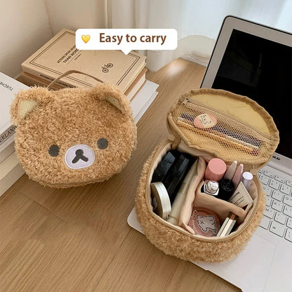 Lazy Bear Plush Cosmetic Pouch