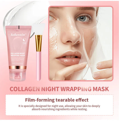 GlowSeal™ Collagen Wrapping Mask 🌙 — Firm, Tighten & Radiate Overnight