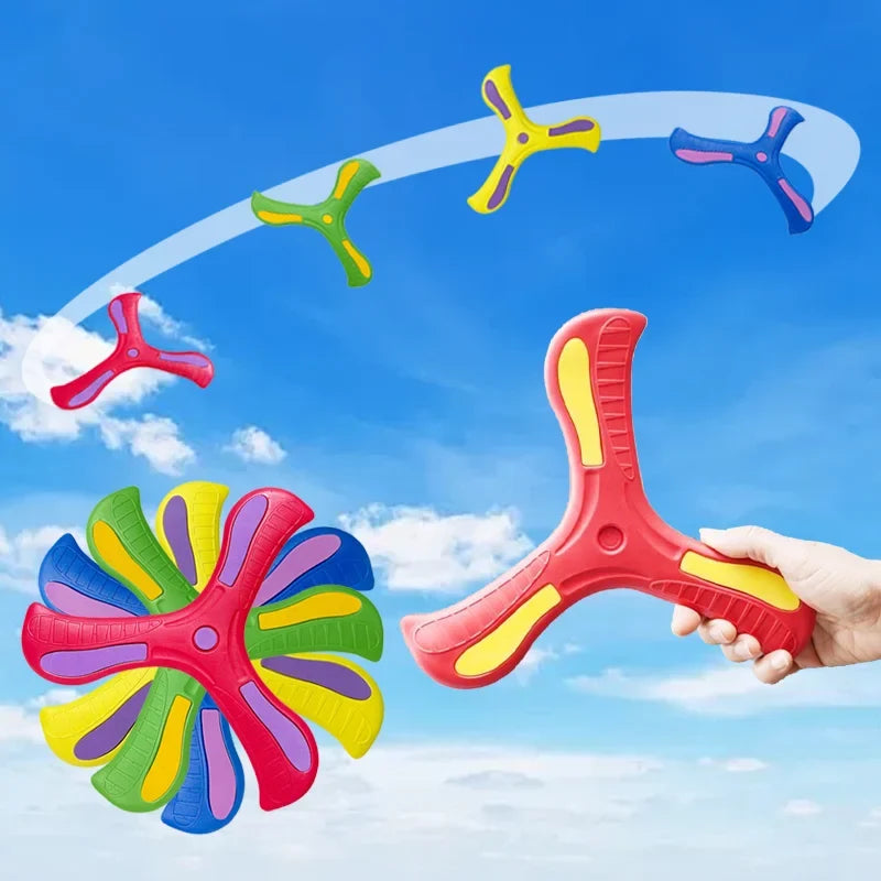 Soft Boomerang Flying Disc Set – 3 Pack Outdoor Fun