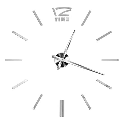 Creative Frameless DIY Wall Clock Wall Decal Home Silent Clock Living Room Office Wall Decoration