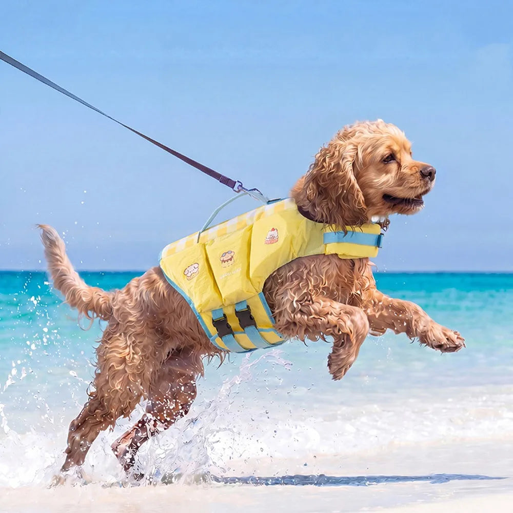 PawFloat™ Pet Safety Vest 🌊🐾 – Head Support & Rescue Ready