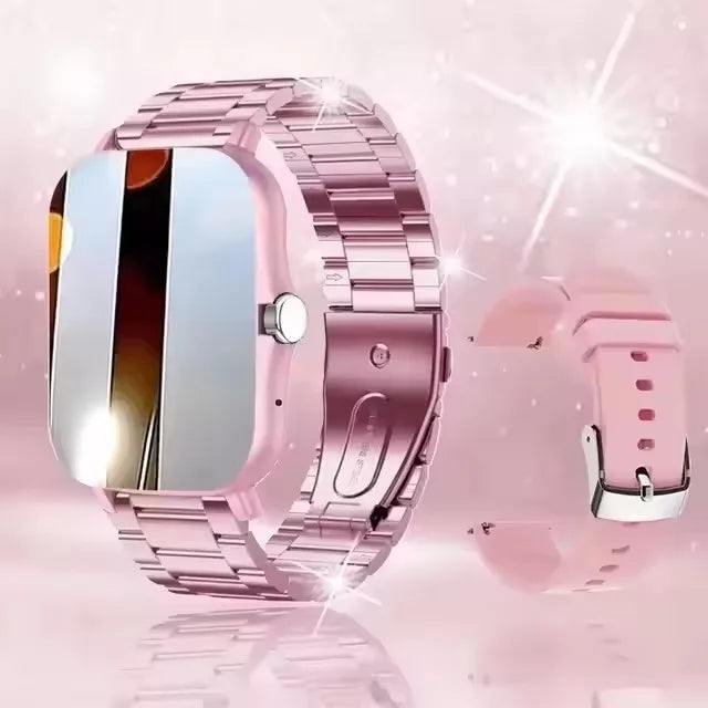 Smart Watch with Full Touch Screen, Call & Message Reminder, Music Control – Compatible with iPhone & Android