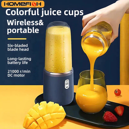 Portable Mini Blender Juicer – USB Rechargeable Personal Smoothie Maker