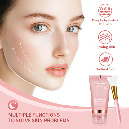 GlowSeal™ Collagen Wrapping Mask 🌙 — Firm, Tighten & Radiate Overnight