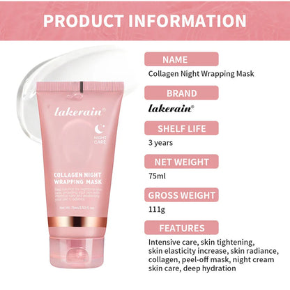 GlowSeal™ Collagen Wrapping Mask 🌙 — Firm, Tighten & Radiate Overnight