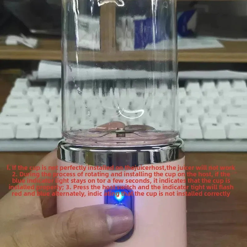 Portable Mini Blender Juicer – USB Rechargeable Personal Smoothie Maker