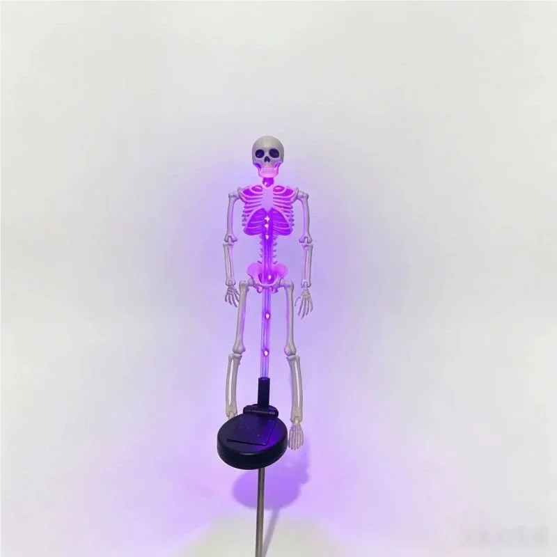 GlowBones™ Yard Stake ☠️🌞 – Solar-Powered Spooky Glow