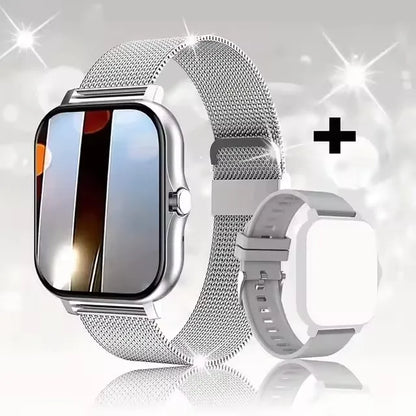 Smart Watch with Full Touch Screen, Call & Message Reminder, Music Control – Compatible with iPhone & Android