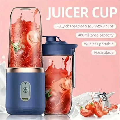 Portable Mini Blender Juicer – USB Rechargeable Personal Smoothie Maker