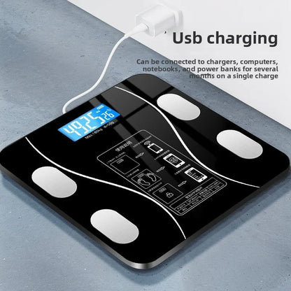 USB Intelligent Precise Body Fat Scale Small Electronic Weighing Scale Home Digital Scale Accurate Body Weight Fat Measurement