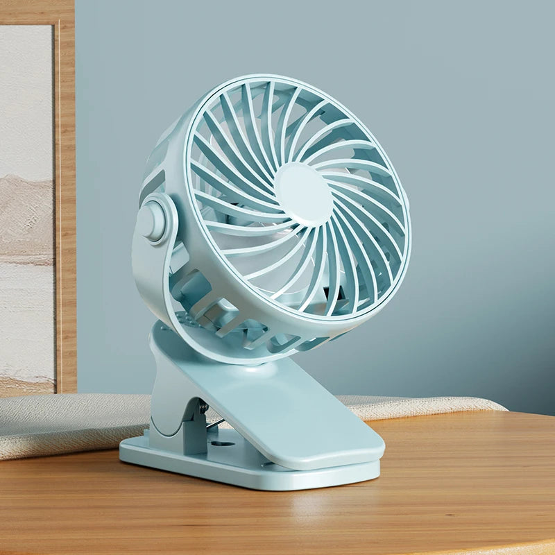HOMEFISH Rechargeable Rotatable Clip Fan