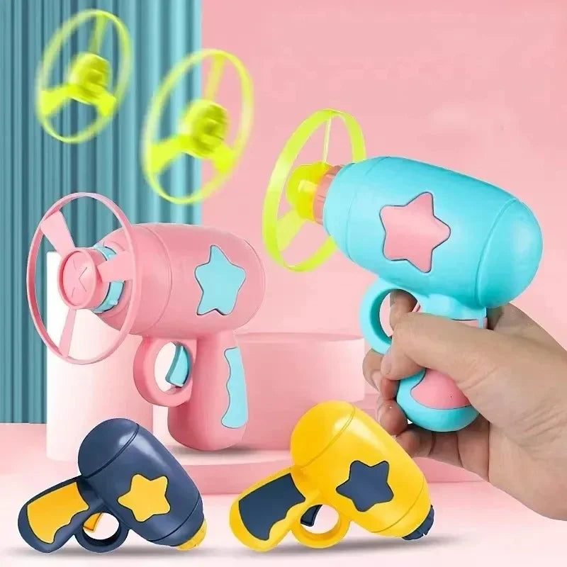 Interactive Cat Toy Flying Disc Launcher – Indoor Hunt & Play Gun