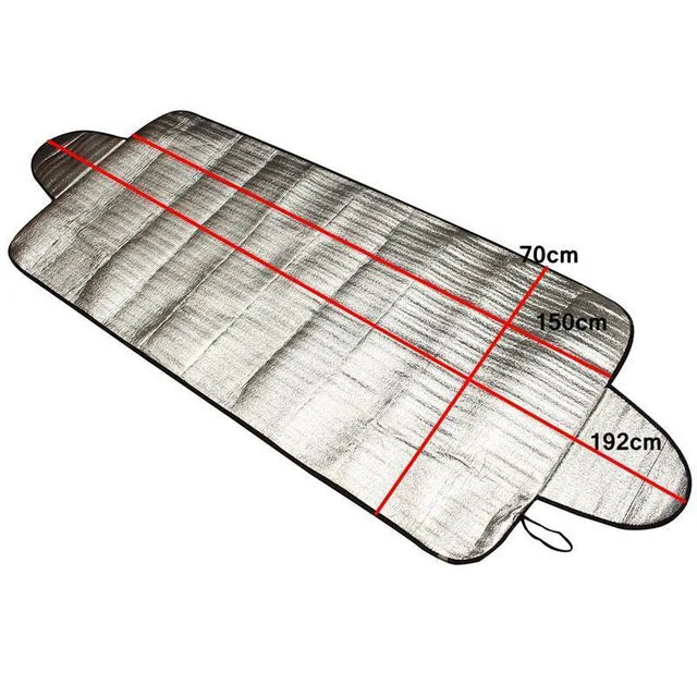 Car Sunshade for SUV & Hatchback | UV-Reflective Heat Reduction | Umbrella-Fold Design | Large 140×79 cm
