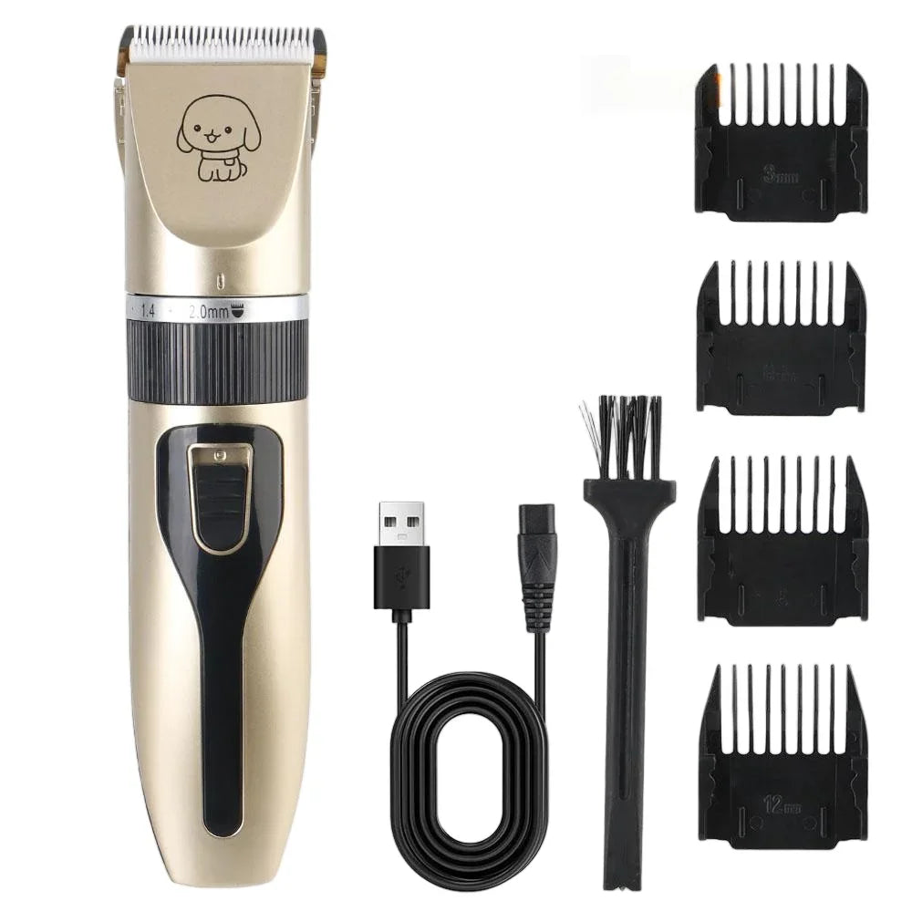 Waterproof Electric Pet Groomer Trimmer with LED Light