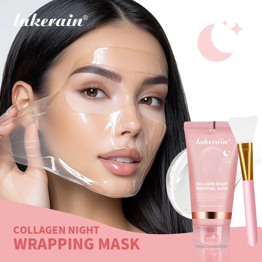 GlowSeal™ Collagen Wrapping Mask 🌙 — Firm, Tighten & Radiate Overnight