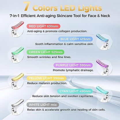 7 Color LED V Face Massager - Anti Aging Skin Care Device