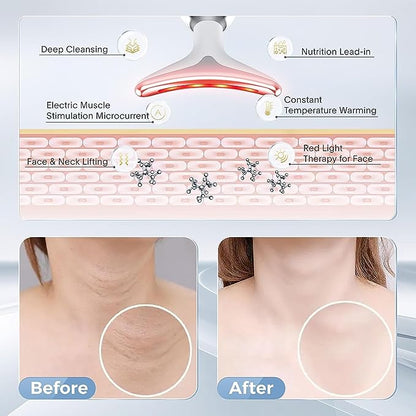 7 Color LED V Face Massager - Anti Aging Skin Care Device