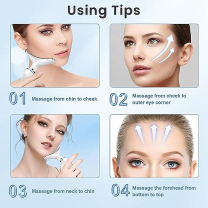 7 Color LED V Face Massager - Anti Aging Skin Care Device