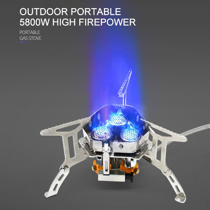 📢📢50% OFF !! ⏰Camping Gas Burner – 5800W, Piezo Ignition, Windproof 🔥